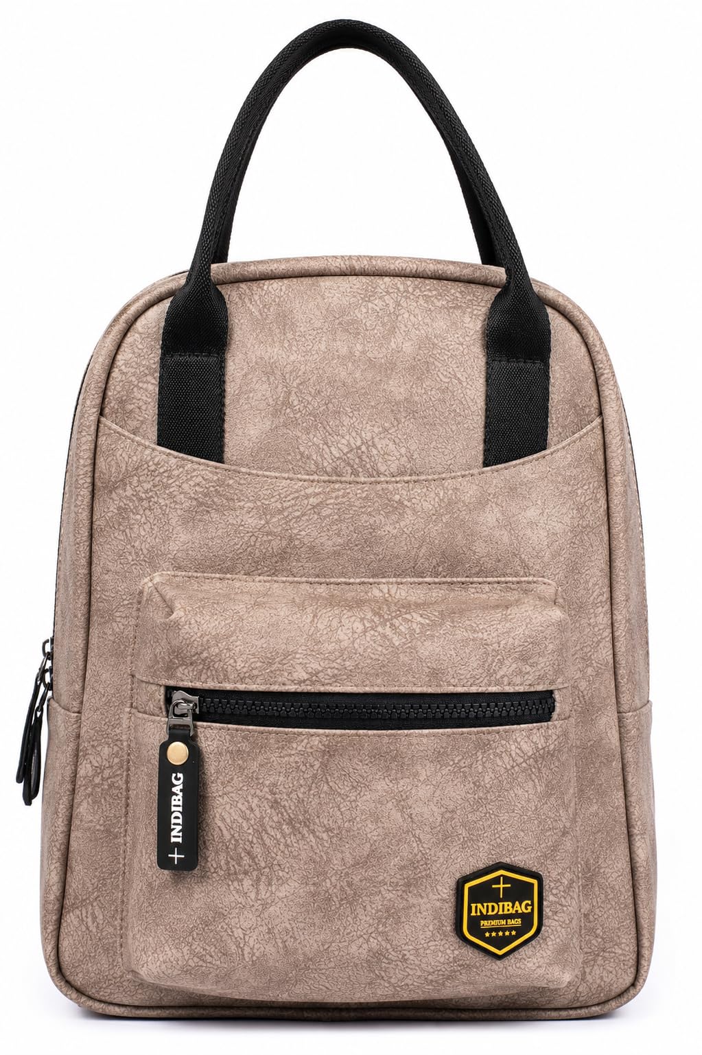 Backpack for Women | Mini PU Leather | Stylish Beige Fashion Rucksack | Compact 13-Inch Travel Backpack with Front Zip Pocket | Elegant Backpack | College Bag | Purse Ladies-image-47