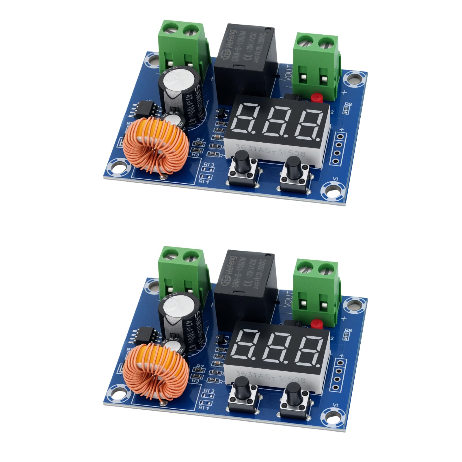 XH-M609 Modulo di monitoraggio della batteria per 12 V-80 V - Spegnimento automatico a bassa tensione, tensione di spegnimento regolabile, ideale per immagazzinare energia, sistemi solari