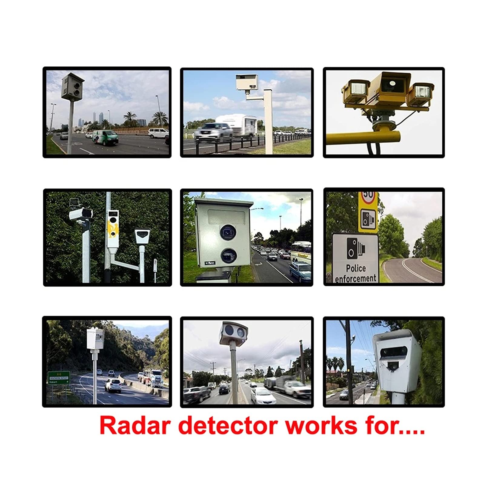 Rilevatore Radar per Auto con 360 Controllo della Velocità del Veicolo - 16 Band Full X KA KU VGR-2 Vocale - Rilevatore di Autovelox su Strada