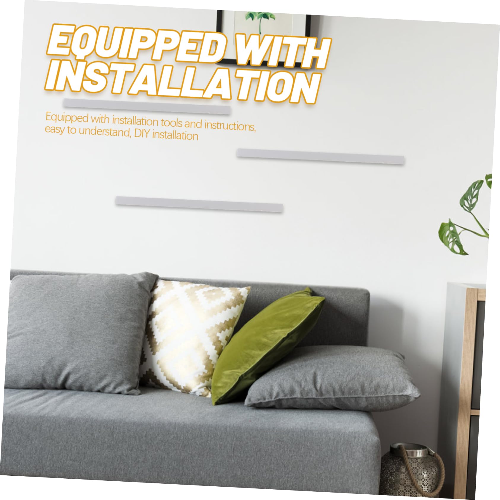 iplusmile Mensola Sospesa Da Parete 30x20cm in Bianco Mensola Galleggiante Robusta e Facile Da Installare Per Arredamento Casa Supporto Portaoggetti Per Cucina e Soggiorno