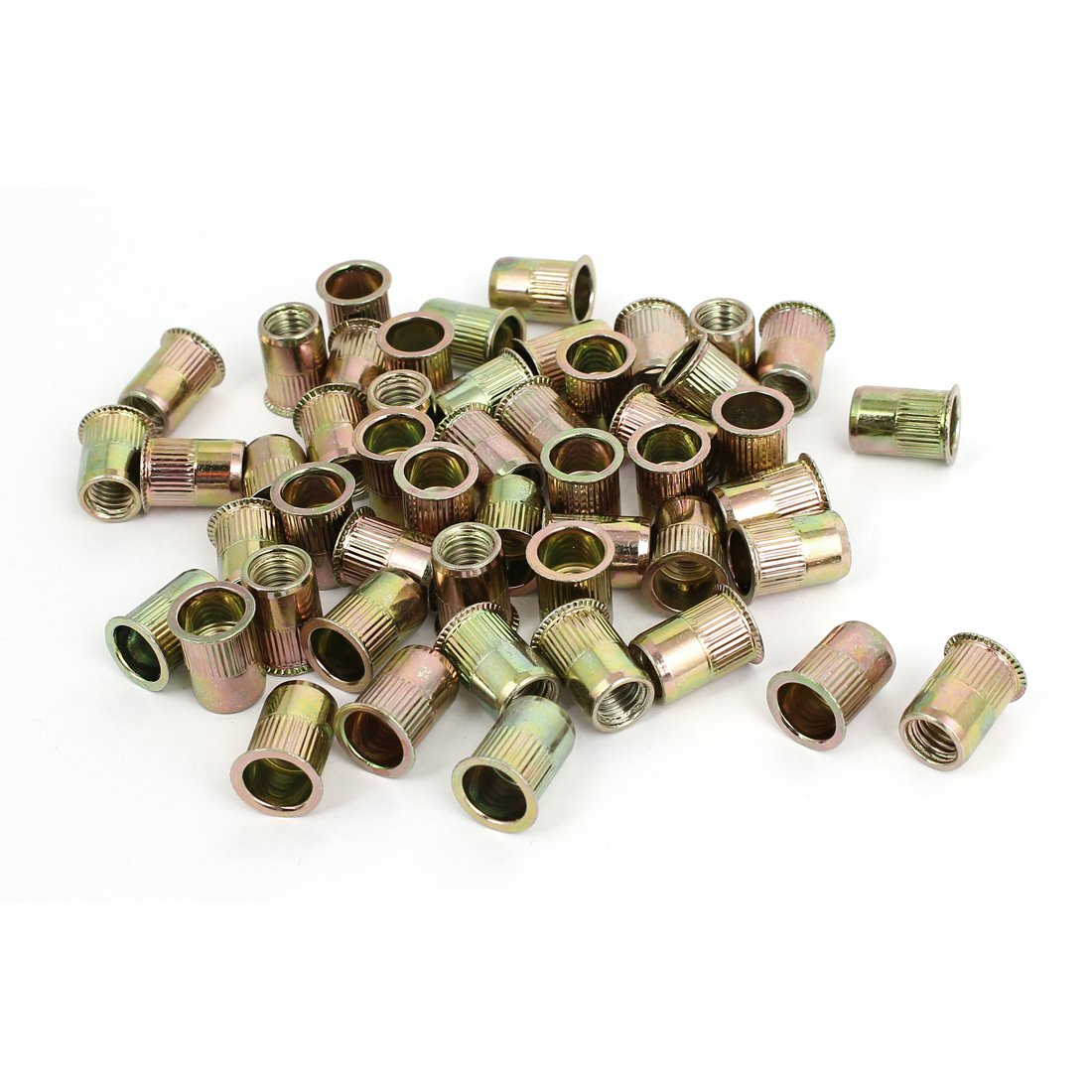 Uxcell M8 Thread Aluminum Rivet Nuts - 20pcs Kit, 18mm Height, For Thin Sheet Metal