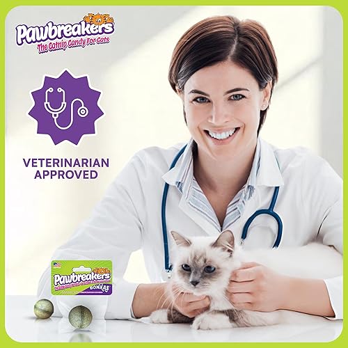 Miniatura 5 de Pawbreakers Bonkas - 4 bolas de hierba gatera  Todos los juguetes naturales para gatos, hierba gatera, seguras y digeribles, hipoalergénicas y