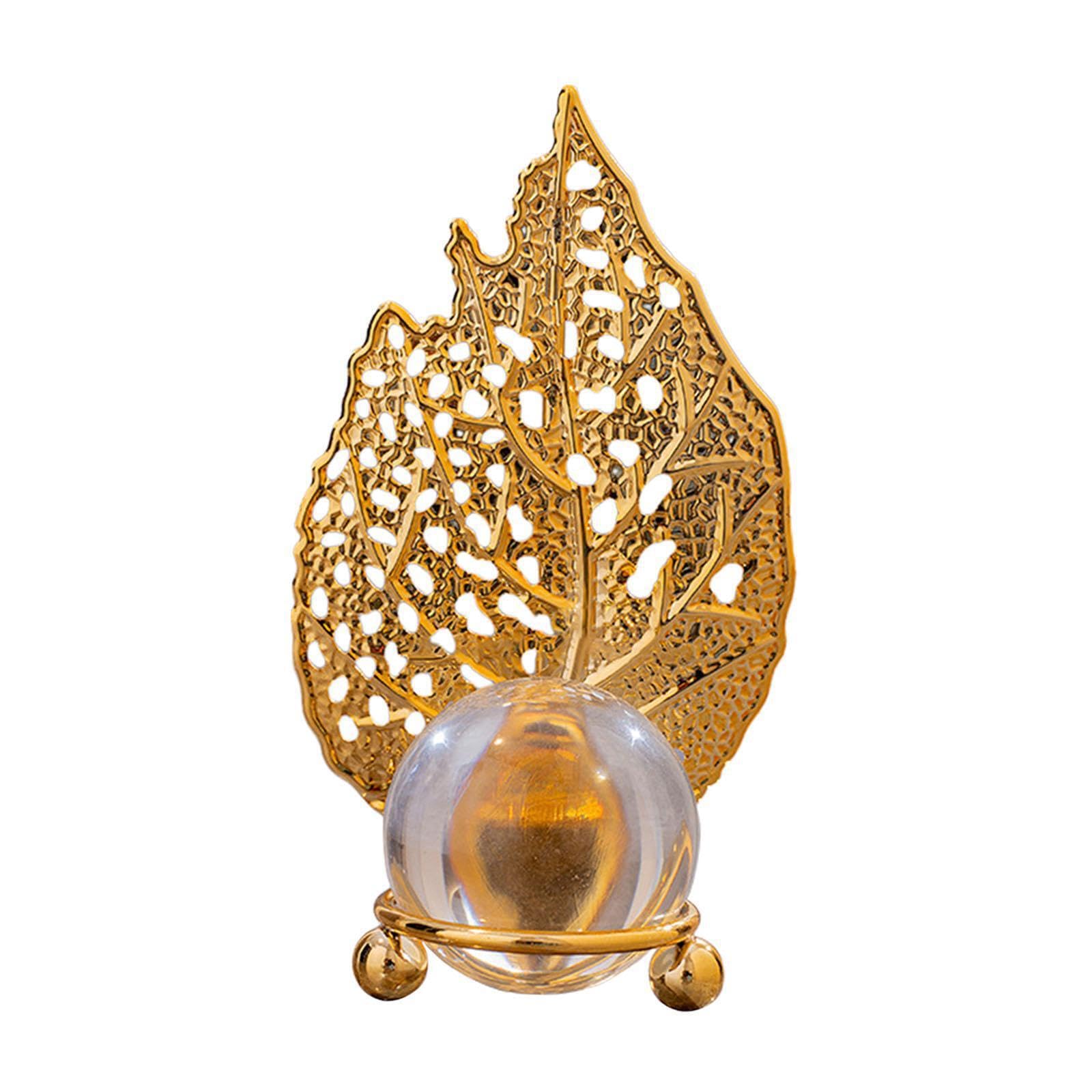 PIXZCSA Leaves Ball Paperweight Decoration For Living Room Or Office Living Room Office Bookshelf Cabinet Balcony Etc Entrances