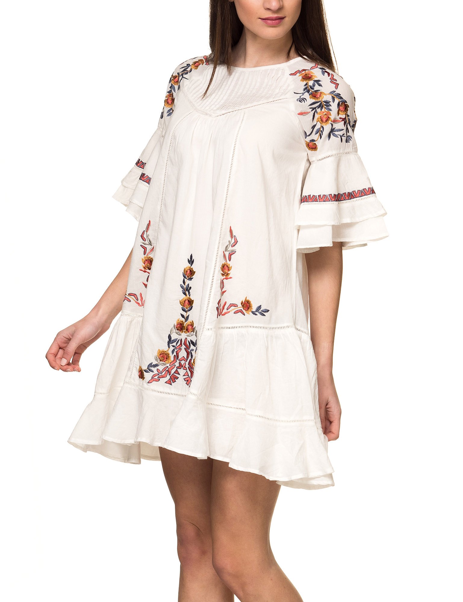 sachin and babi light blue dress Embroidered Fable Midi Dress