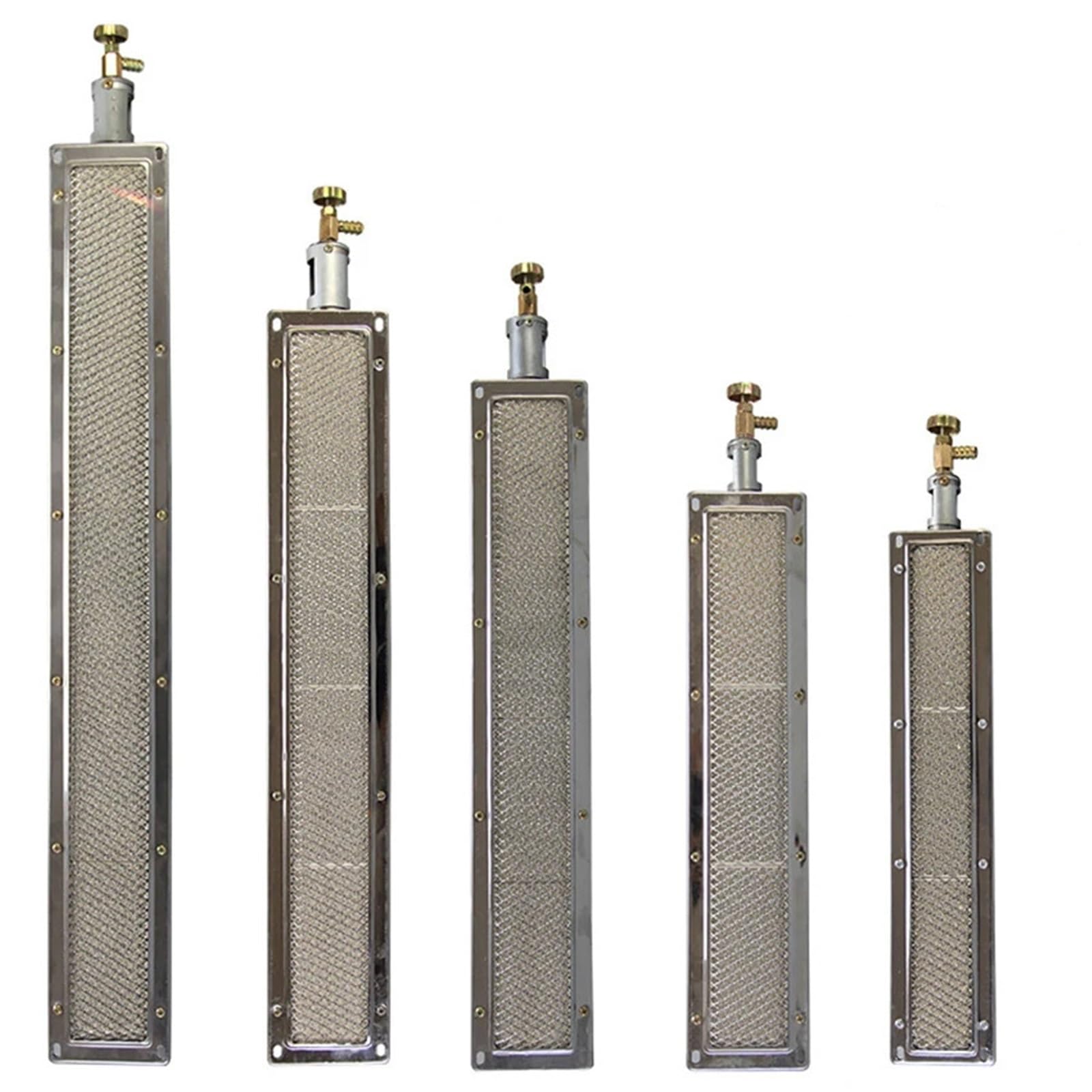 Przenośny grill gazowy do grilla, palnik ze stali nierdzewnej i aluminium z wymiennymi dyszami (31 x 20 cm) - idealny na kemping, tailgating i gotowanie na świeżym powietrzu
