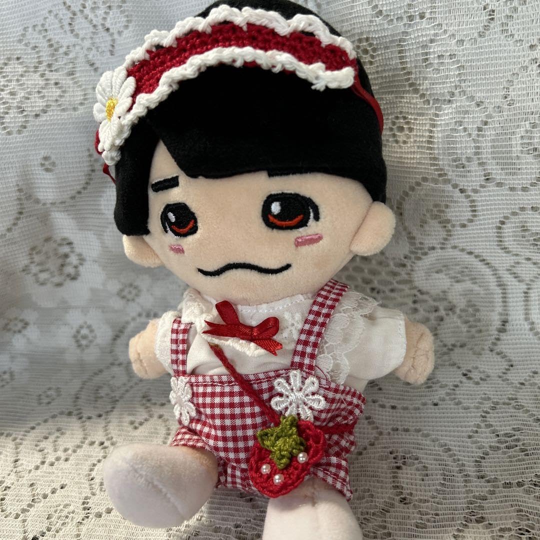 Amazon.co.jp: ちびぬい服 赤ヘッドドレスのセット いちごポシェット