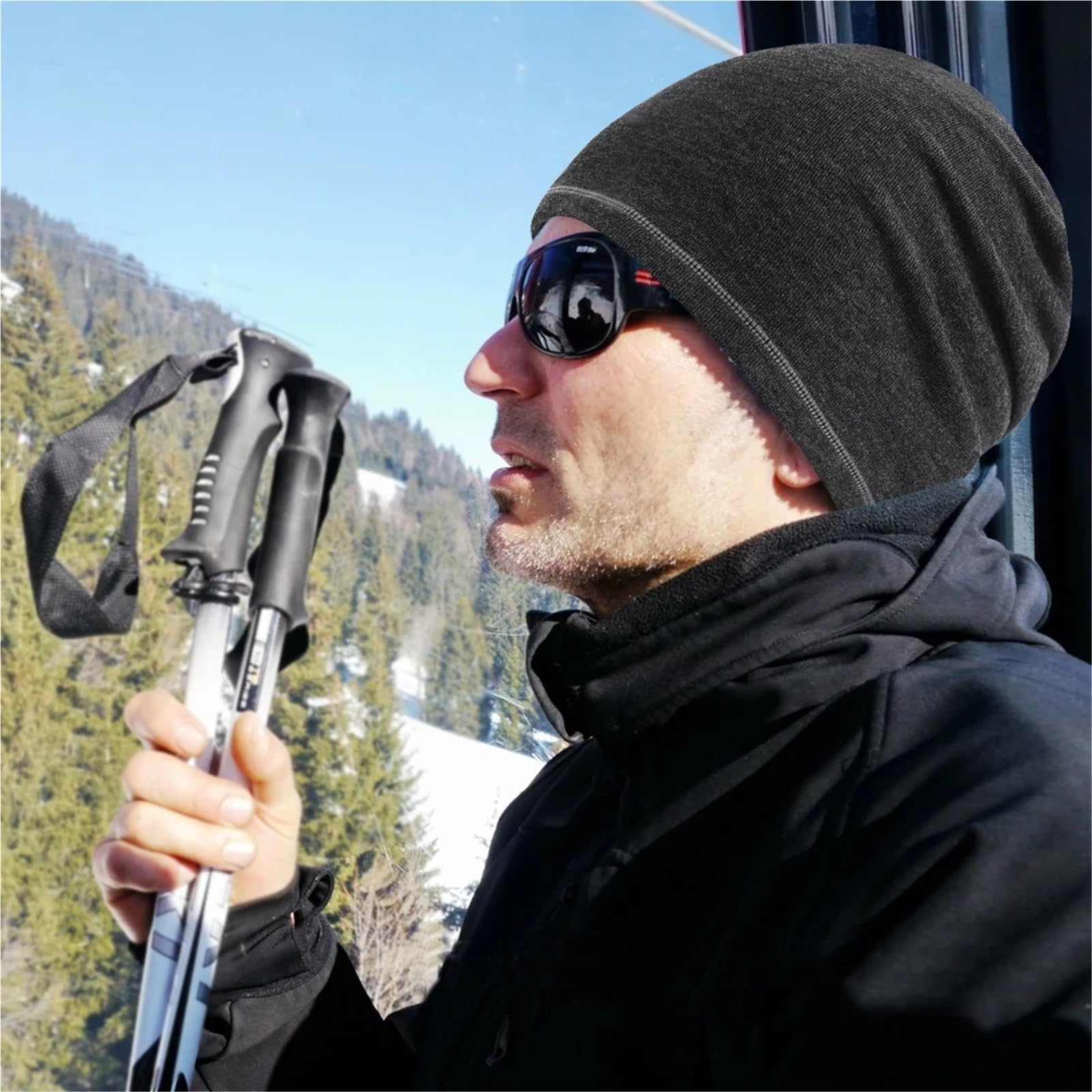 2 pezzi berretto invernale termico corsa sport cappelli elasticizzati sottili sci escursionismo ciclismo snowboard berretti da esterno uomo donna Per Il Ciclismo