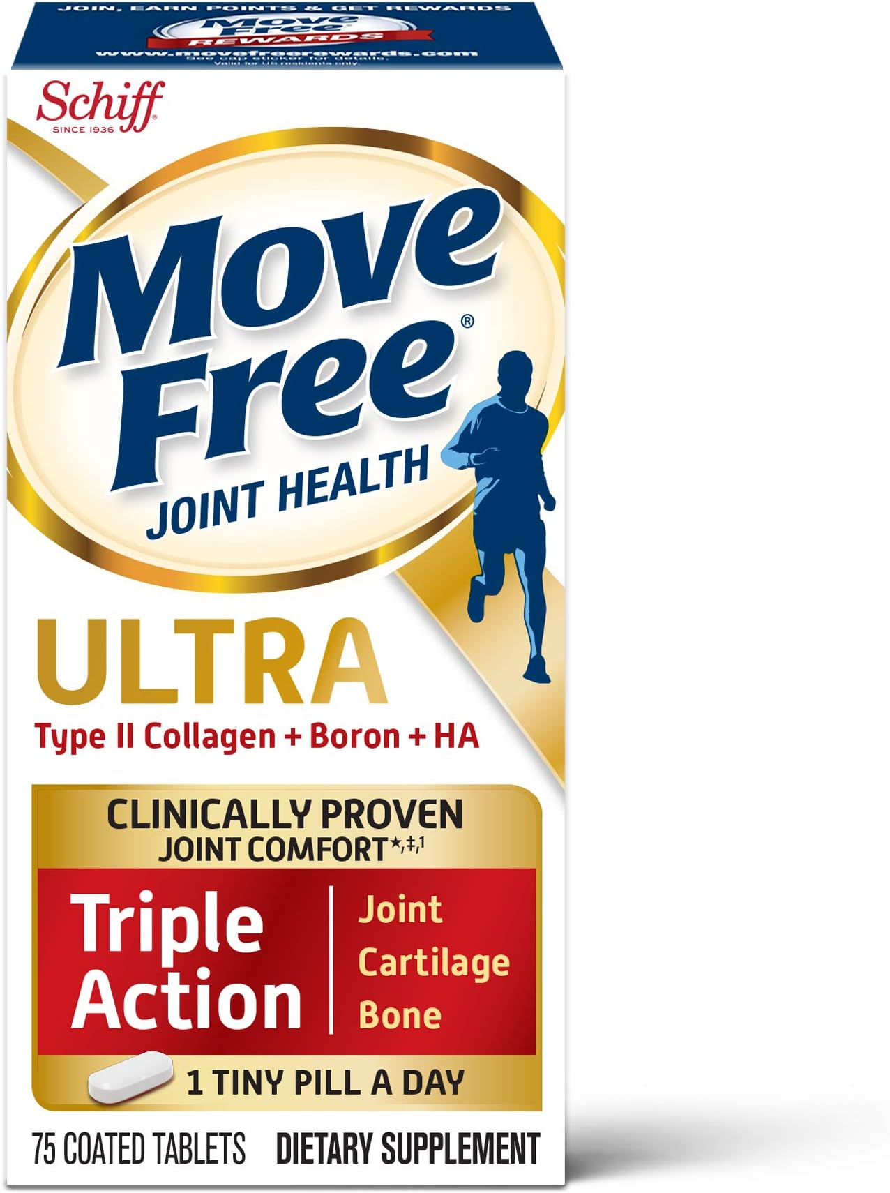 Move Free Schiff Ultra 75 Coated Tablets - Pack Of 2