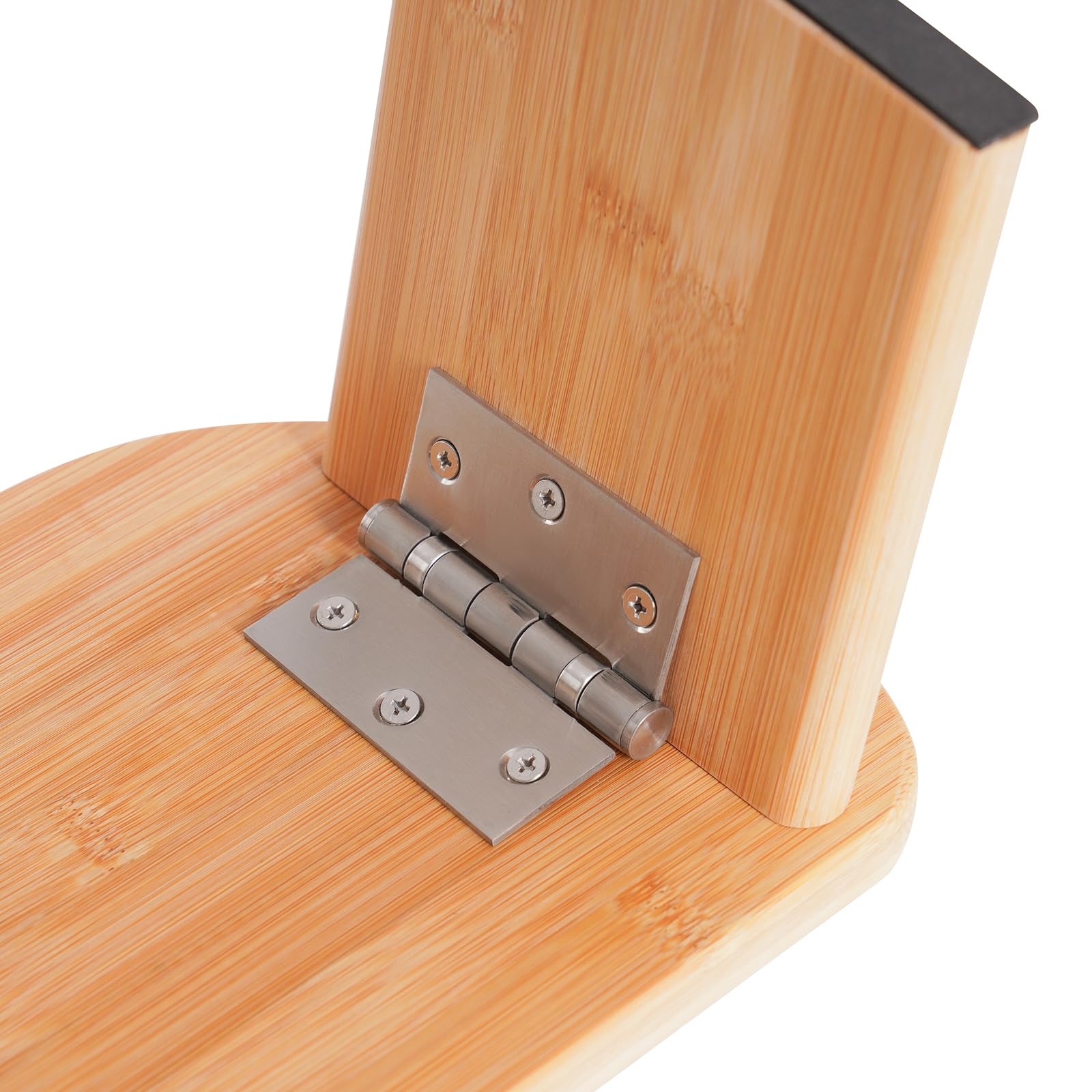 Tabouret de Méditation Bambou Banc de Méditation Pliable avec Coussin de Méditation Banc de Méditation Agenouillé pour comme Banc de Yoga, Banc de Prière