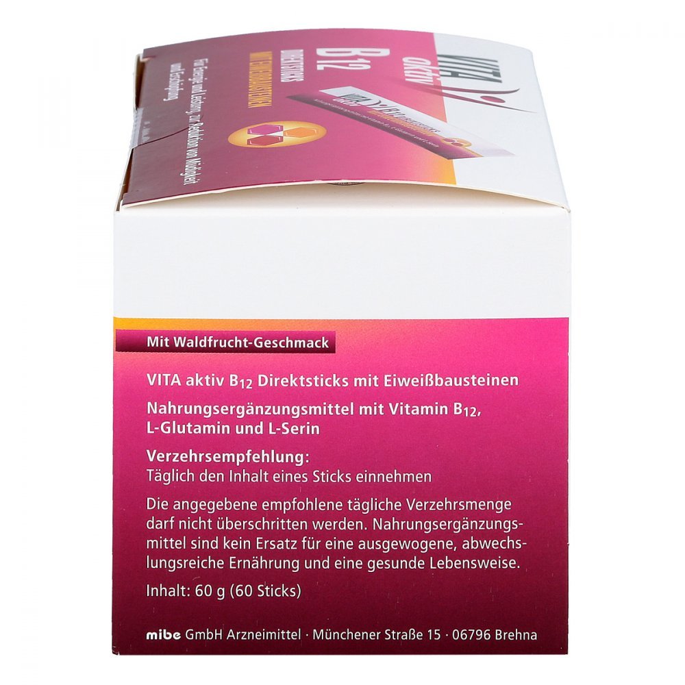 Vita Aktiv B12 Direktsticks mit Eiweissbausteinen 60 stk