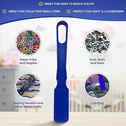 Miniatura 6 de MR CHIPS - Varitas magnéticas fabricadas en Estados Unidos y chips de plástico de 34 pulgadas con anillos de metal, paquete de 4, 5, 6 unidades, 7