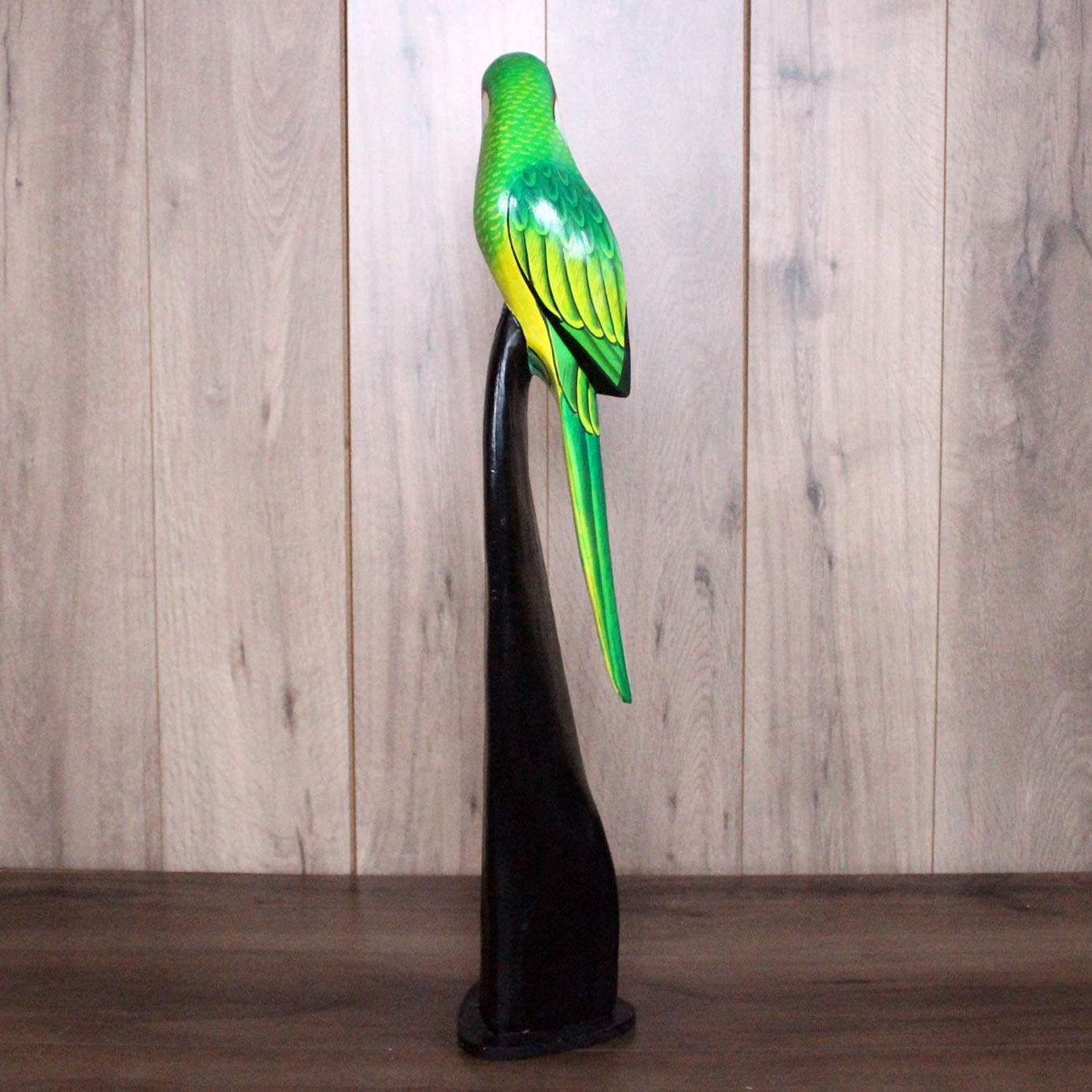 鳥 木製スタンド付き 約60cm 鳥 木製スタンド付き 約60cm 鳥 木製