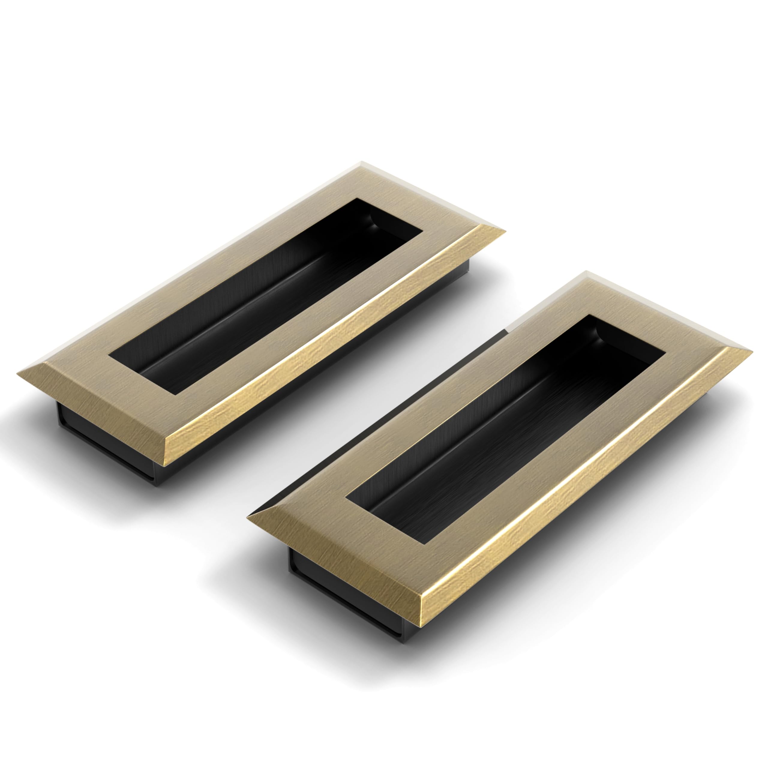 Plantex Sliding Door Handle/Concealed Handle for Sliding Door/96mm Concealed Handle for Wardrobe/Kitchen Cabinet - Pack of 2 (Brass Antique)-image-19