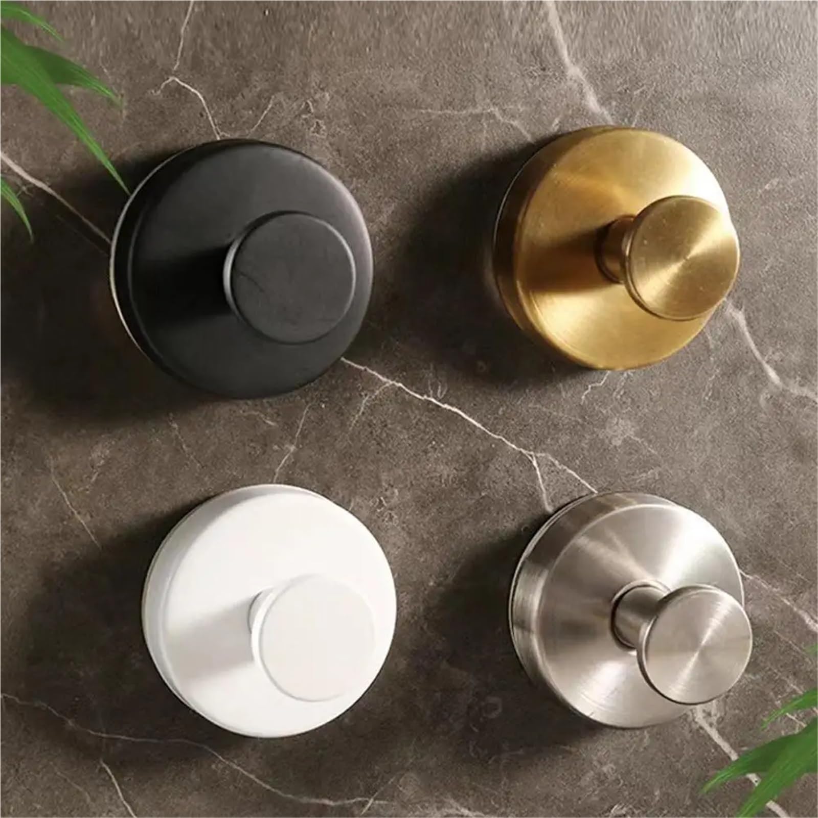 8 Stück Saugnapf-Kranzaufhänger for Kränze an Glaswänden, Weihnachtsdekoration for Weihnachtsfeiern FüR Bad(Gold)