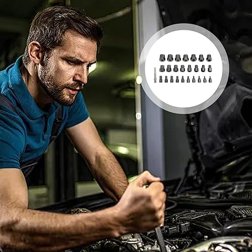 Miniatura 2 de Screw Extractor Set, 26PCSSet Carbon Steel Bolts Easy Out Extractor Kit, Hex Head Multi-Spline Tap Socket, Stripped Screw for Removing Broken Studs