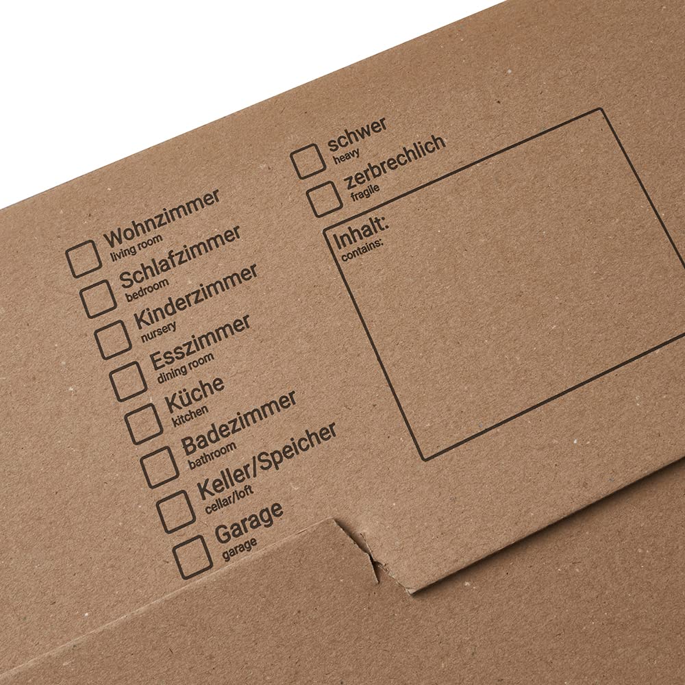 BB-Verpackungen 20 x Carton de déménagement Pro 600 x 328 x 340 mm (stable, cannelure double en papier recyclé, résistante aux charges jusqu'à 40 kg) - Sets entre 5 et 150 unités