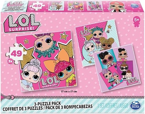 Spin Master Games 3 6052478 - Rompecabezas clásico de 49 piezas L.O.L. Surprise, multicolor, 6052478