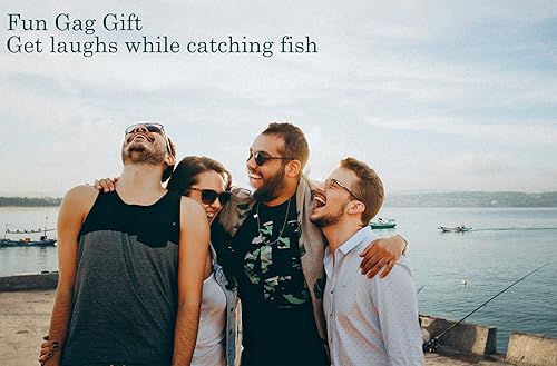 Miniatura 3 de GaiRen Señuelos de pesca para hombres, regalo de broma de elefante blanco, pescador, pescador, metal, luminoso, largo, cucharas de lentejuelas para