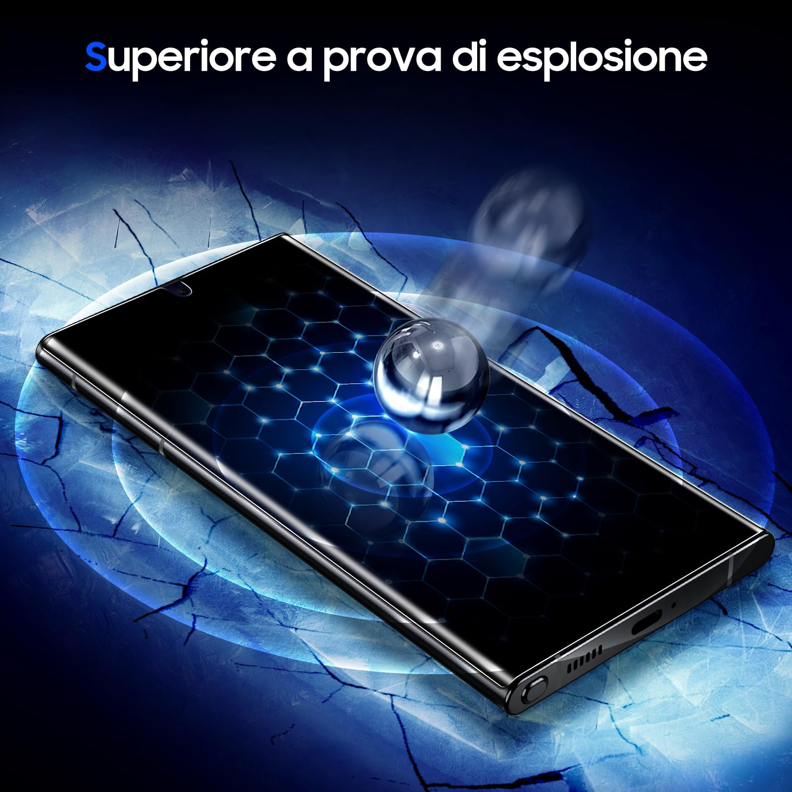 UniqueMe Pellicola Privacy per Samsung S23 Ultra, 2 Pezzi PET Anti-Spia Pellicola Protettiva, Auto Guarigione, 9D Copertura HD Trasparente Protezione Schermo per Samsung S23 Ultra