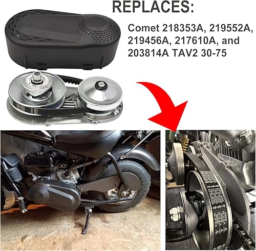 Miniatura 5 de Serie 30 Kit convertidor de par de 1 pulgada para motor Predator 301CC 2-8 HP, embrague de orificio de 1 pulgada 10T #4041420 cadena reemplaza Go