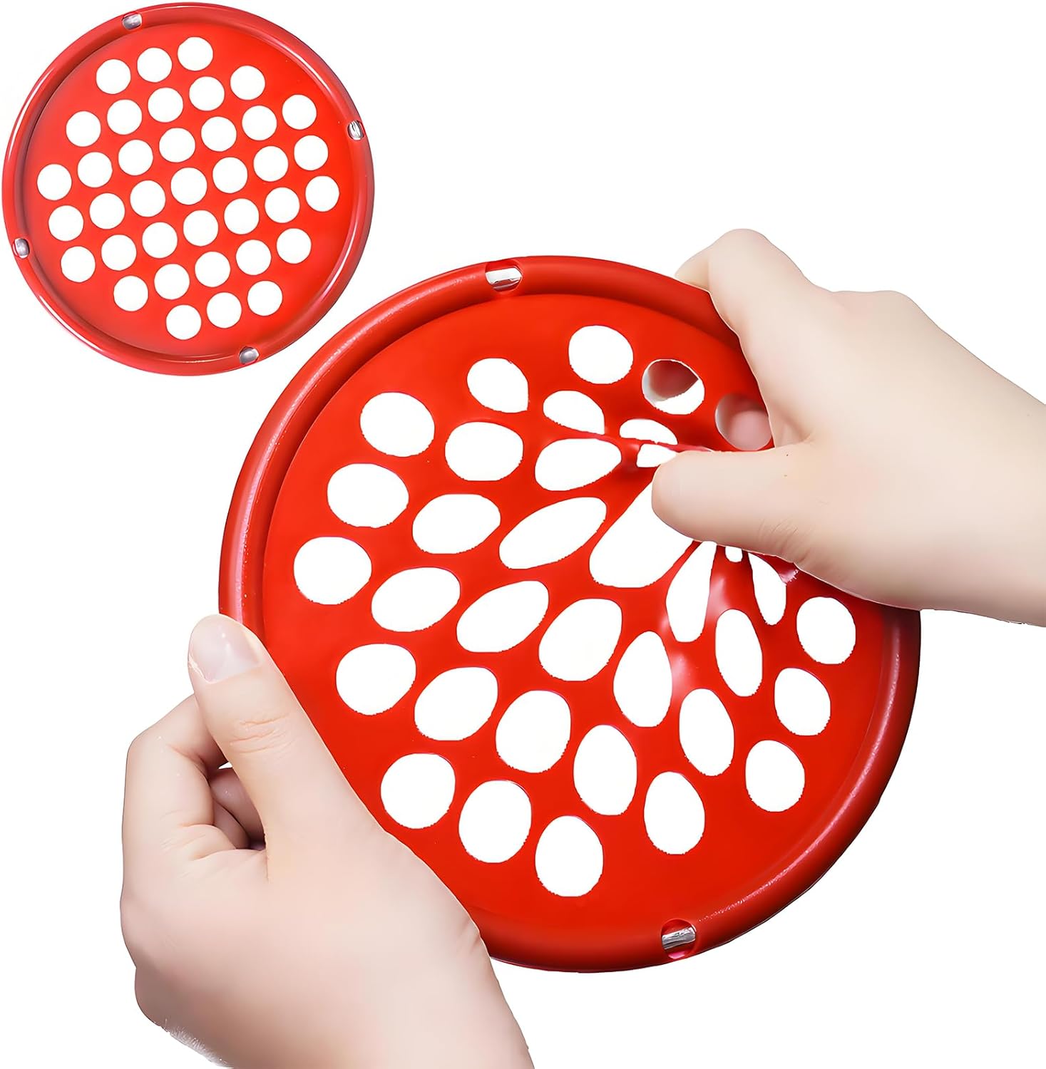 Hand Exercise Webs, 7 Inch Hand Exerciser Finger Grip Strength Trainer Hand Strengthening Devices for Physical Therapy, Hand Grip Strengthener, Finger Exerciser | Resistance Level - Medium Resistance
