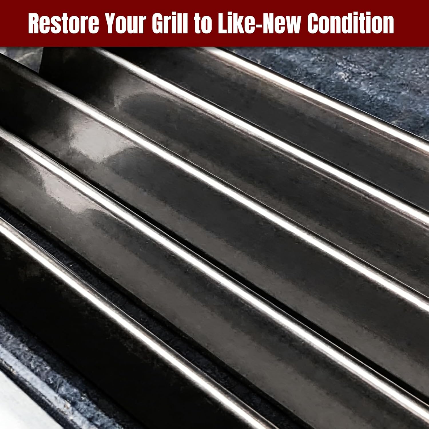 SHINESTAR 22.5”Heavy-Duty Flavorizer Bars Replacement for Weber Grills with Side-Mounted Control,Compatible with Genesis Silver/Gold B&C & Spirit E-310/300 Series,Porcelain-Enameled,5-Pack