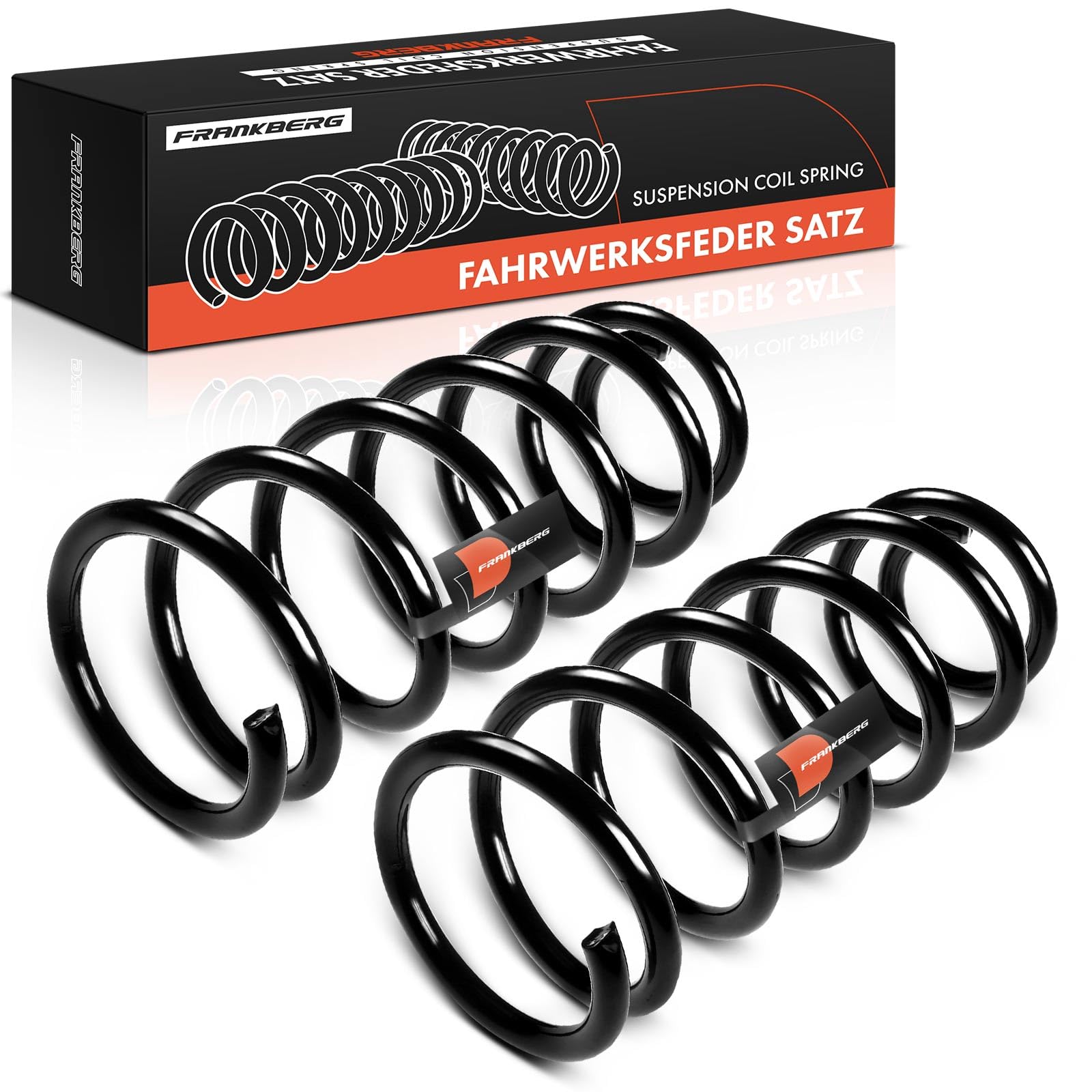 Frankberg 2 muelles de suspensión para eje trasero 33536777197 | Compatible con: M.i.n.i R56, M.i.n.i Coupé R58, M.i.n.i R50 R53