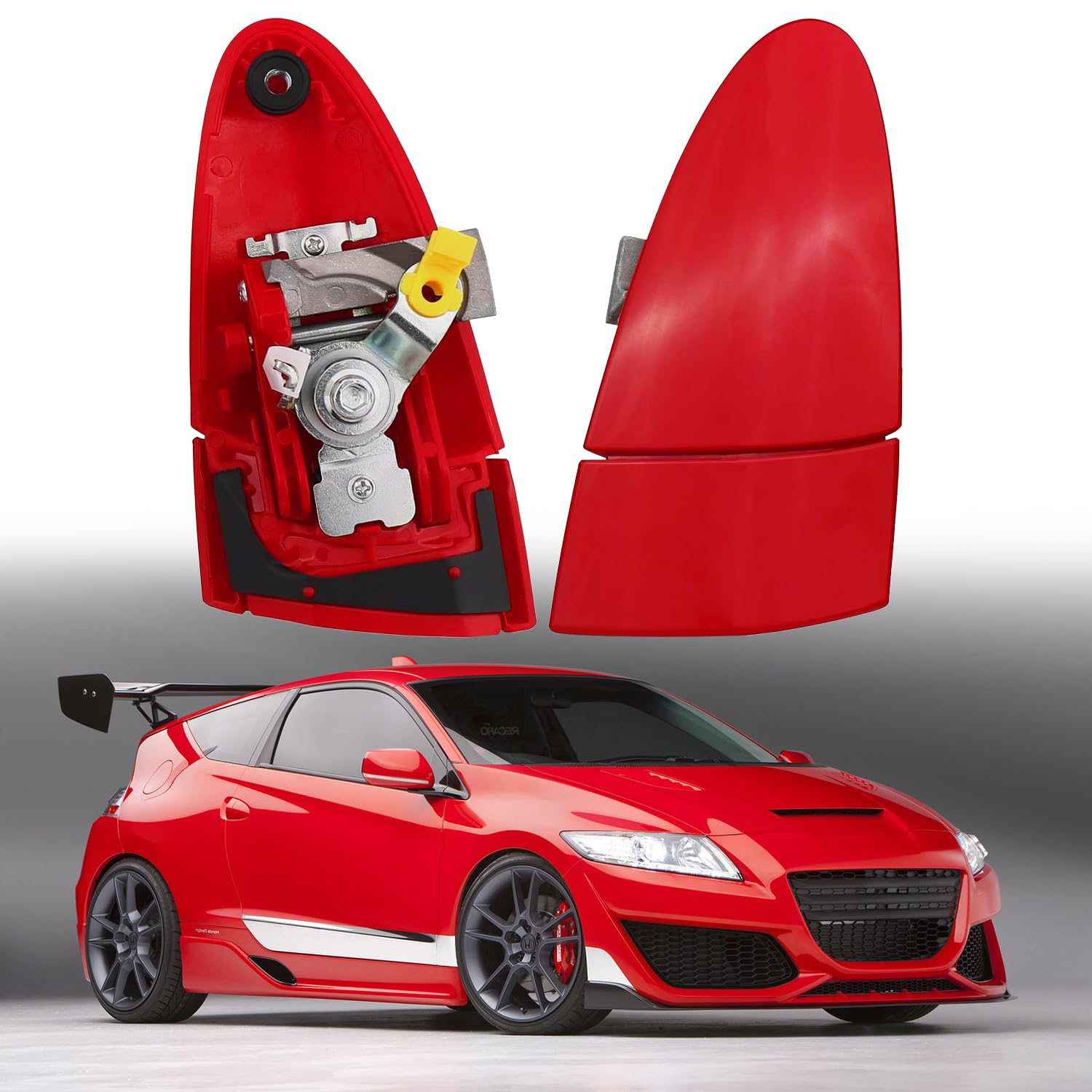 Amazon.co.jp: GOMADEIT レッド 助手席側外装ドアハンドル ホンダ CRZ