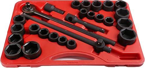 Miniatura 3 de Juego de dados de impacto de 27 piezas de 3/4 "pulgadas de impulsión métrica SAE estándar automotriz mecánico