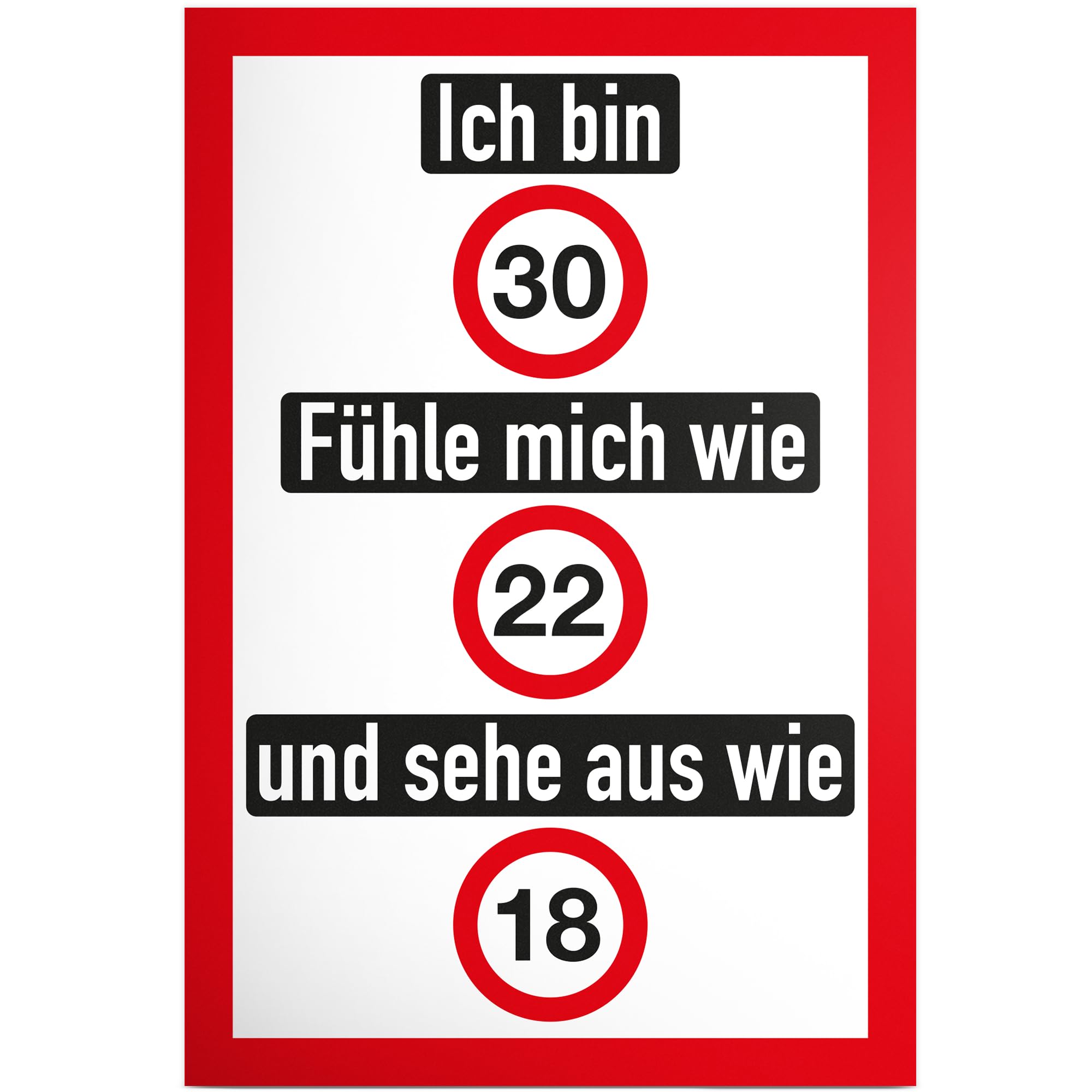 DankeDir! Ich bin jetzt 16, ich darf das - Schild 30 x 20 cm