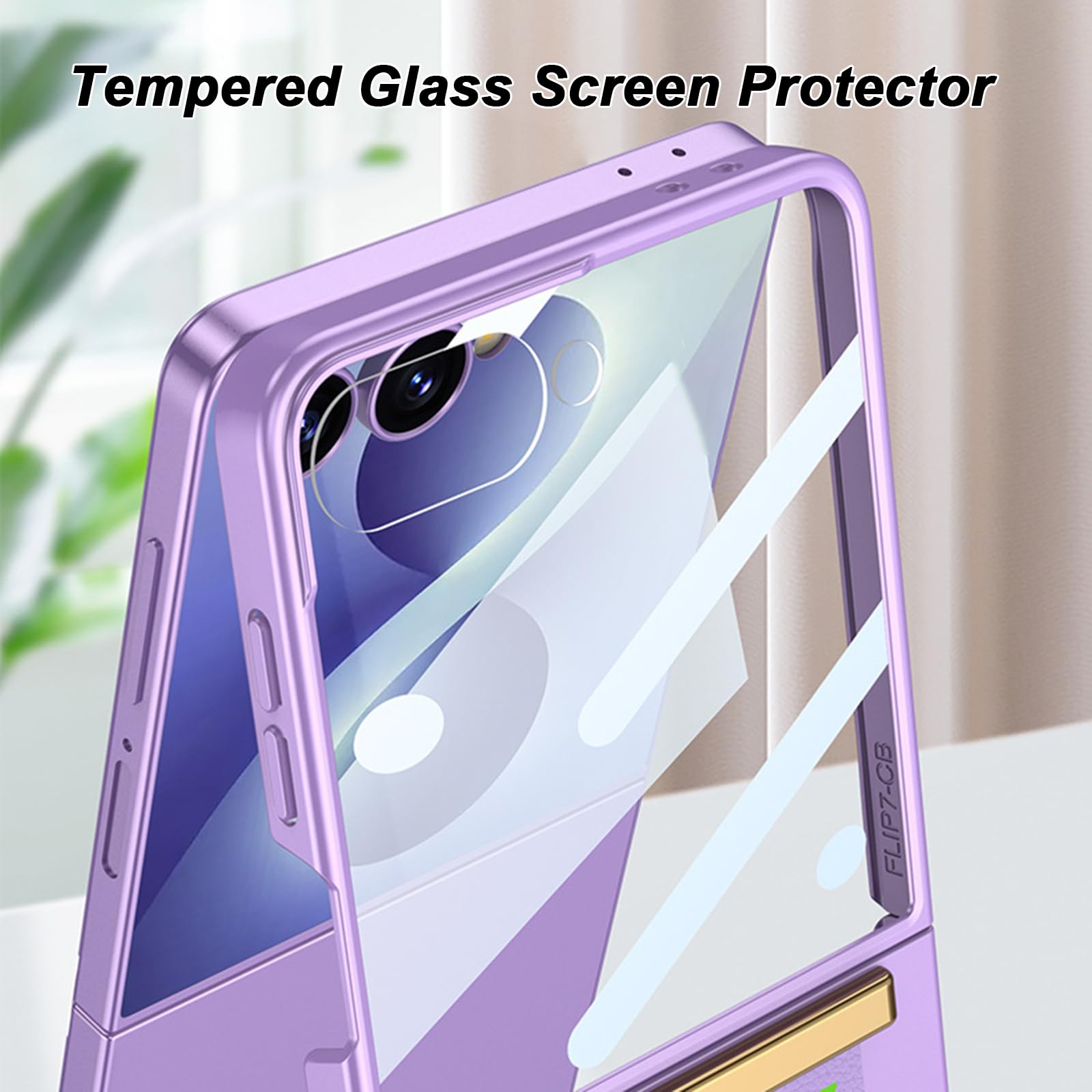 Funda para Samsung Galaxy Z Flip 8, Cristal Templado Pantalla Protección