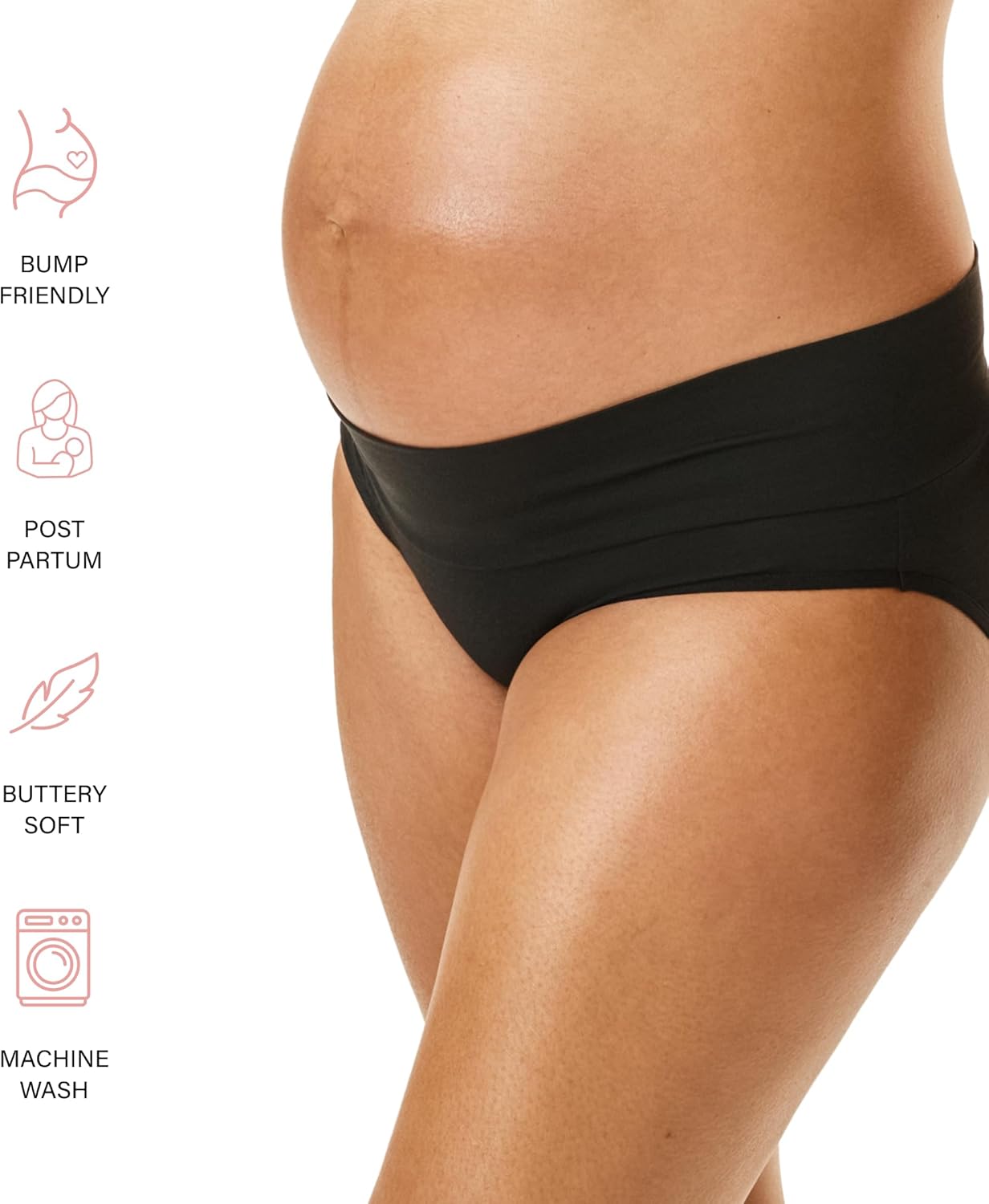 Motherhood Maternity womens Foldover Brief Panty 3-pack - Image 4