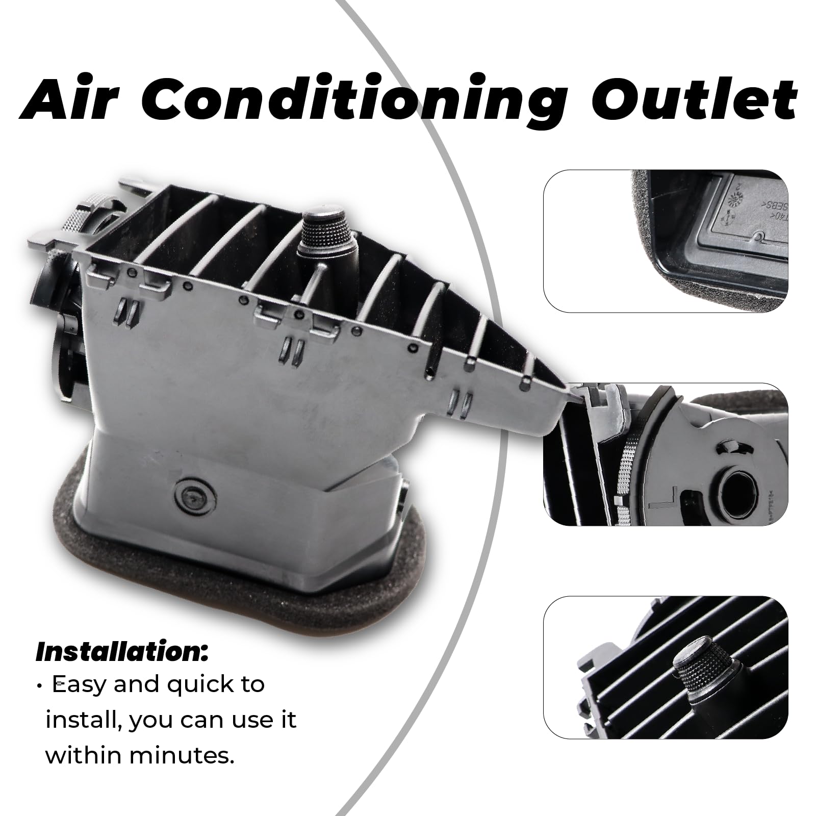 A4478300454 - Rejilla de ventilación izquierda para Vito W447, color negro