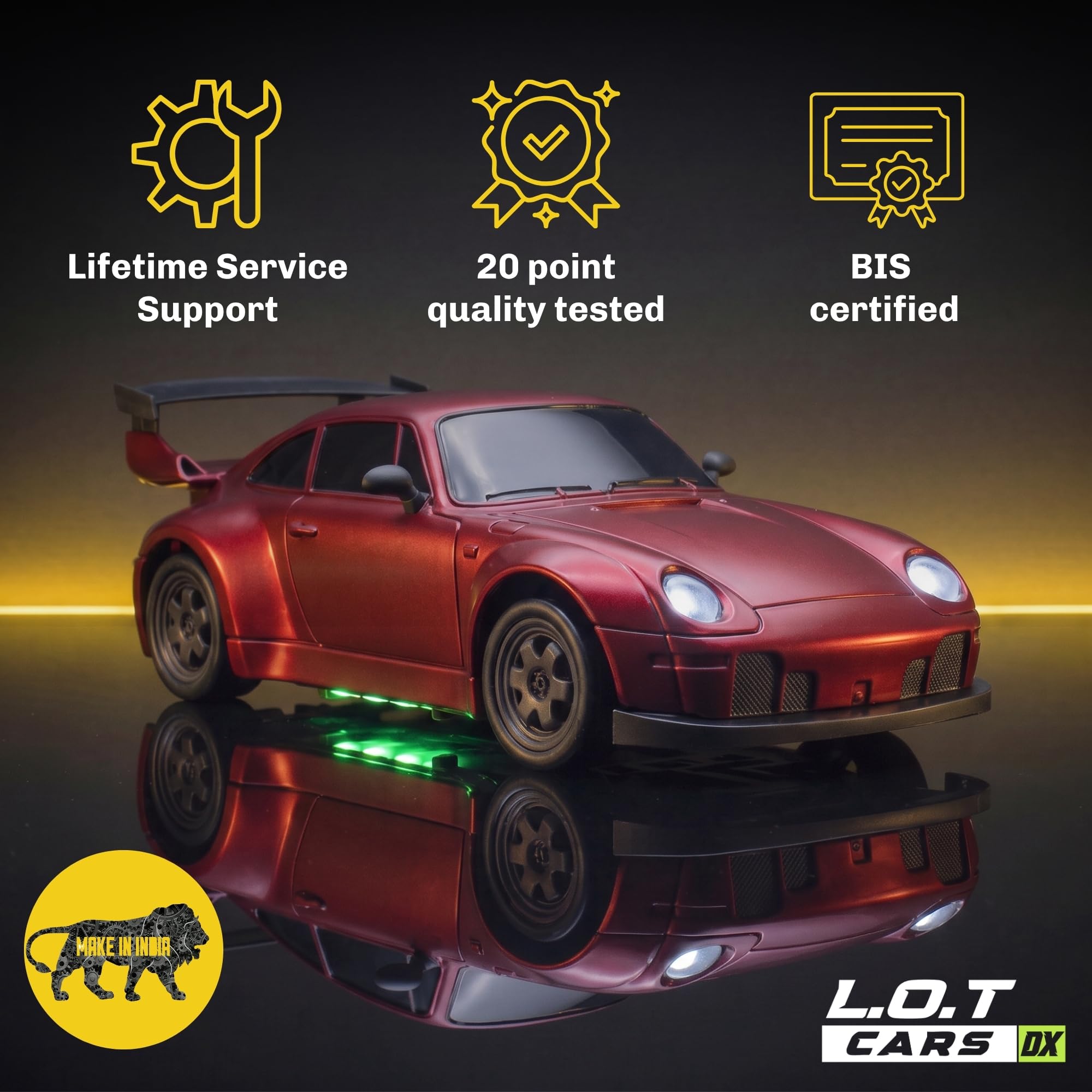 L.O.T TOYS Flare RC Drift Car - 2.4Ghz Remote Control -6