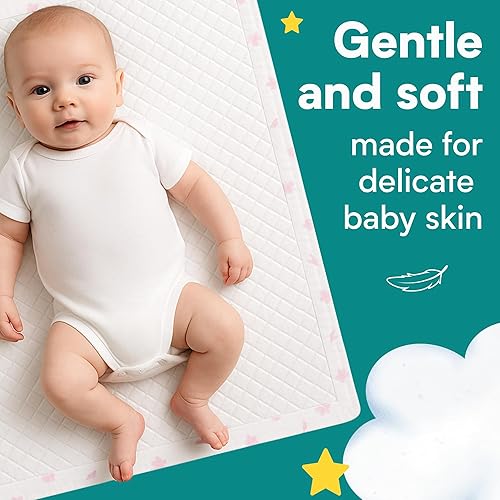 Miniatura 2 de Eli with Love Cambiadores desechables para bebé, suaves, impermeables y a prueba de fugas, almohadillas absorbentes, cambiadores de pañales de gran