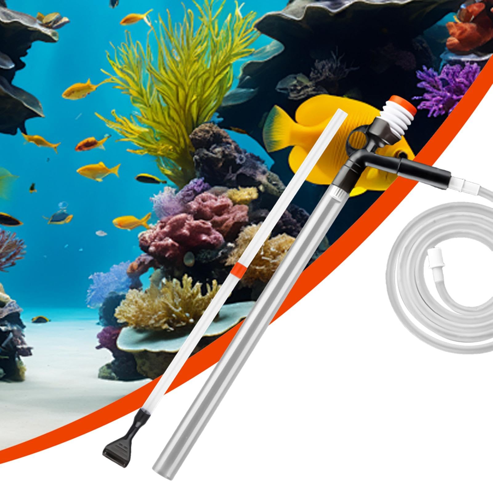 Gravel Vacuum For Aquarium, Fish Tank Cleaner, Aquarium Gravel Cleaner, Gravel Vacuum, Aquarium Water Changer Fish Tank Gravel Cleaner Fish Tank Cleaner For Fish Tank Cleaning Gravel And Sand