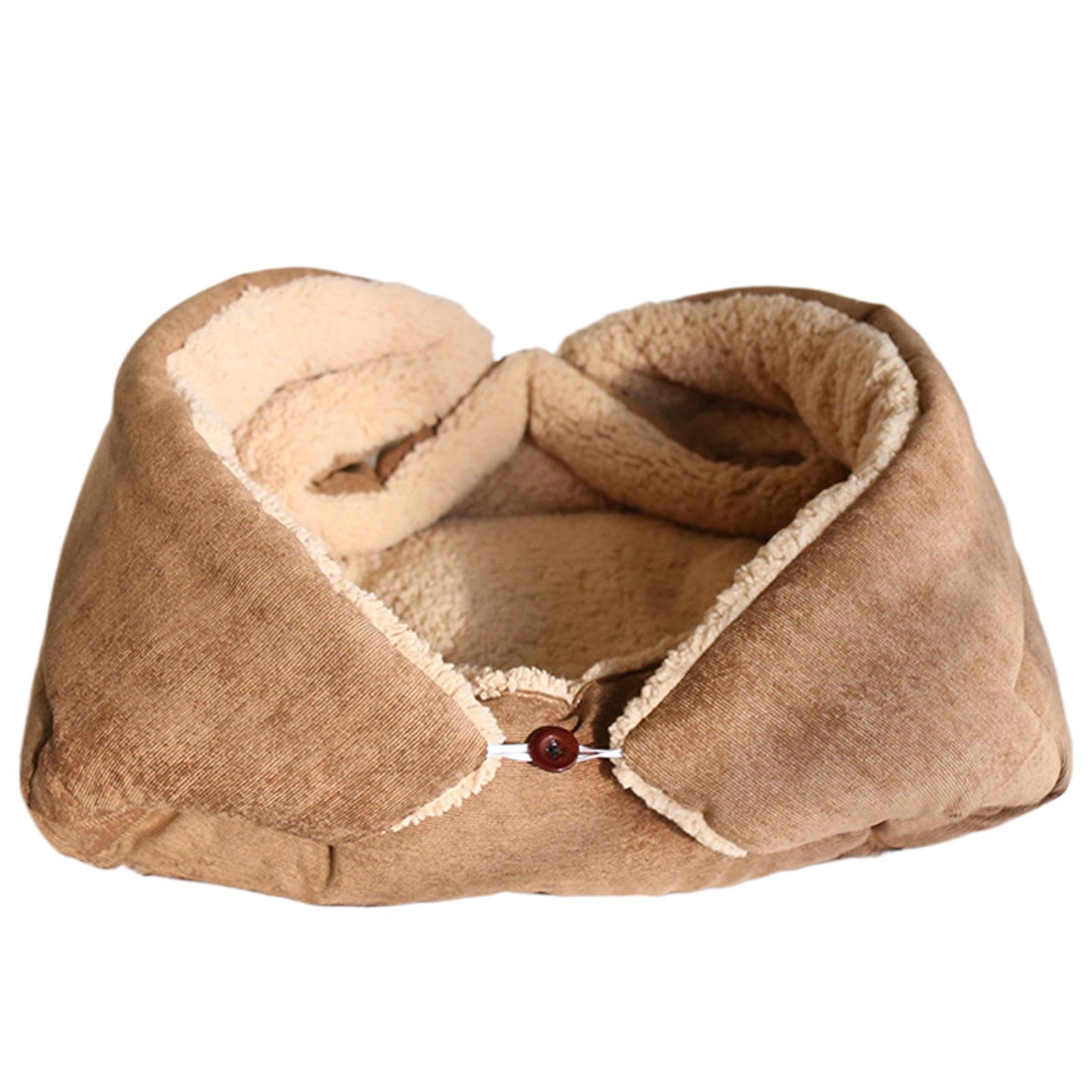 Grand lit pour chat lavable et pliable - Coussin respirant pour intérieur