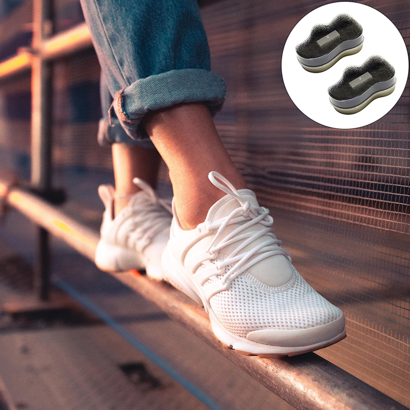 Beaupretty Spazzola per Scarpe in Camoscio e Nabuk Set da 10 Pezzi, Spazzola Portatile la Pulizia di Stivali e Scarpe Sportive, Kit Detergente Multifunzione per Pelle Scamosciata