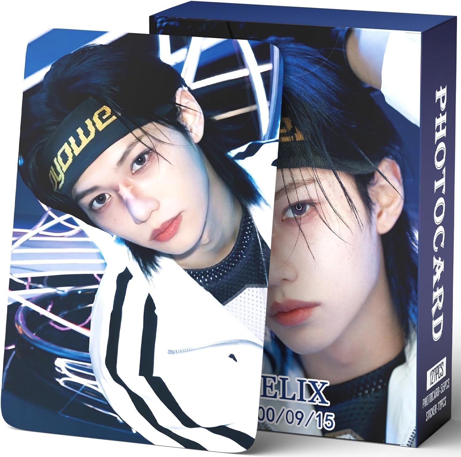 Stray Kids Photocards 127 PCS Stray Kids Hollow Photo Cards Stray Kids Dominate World Tour Photocards lomo Card Gift Lomo Cards Merch for Stray Kids Boys and Girls (Felix)