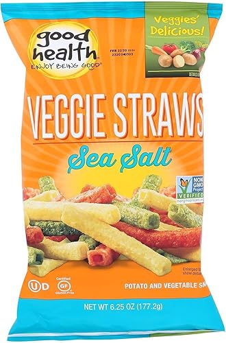 Miniatura 1 de Good Health Pajitas vegetarianas de sal marina, 6.75 onzas - 10 por caja.