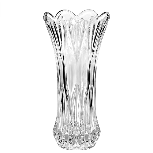 ​​Glass Flower Vase,Clear Thicken Vase for Home Dining Table Living Room Office Wedding Holiday Party Centerpiece Decor​​