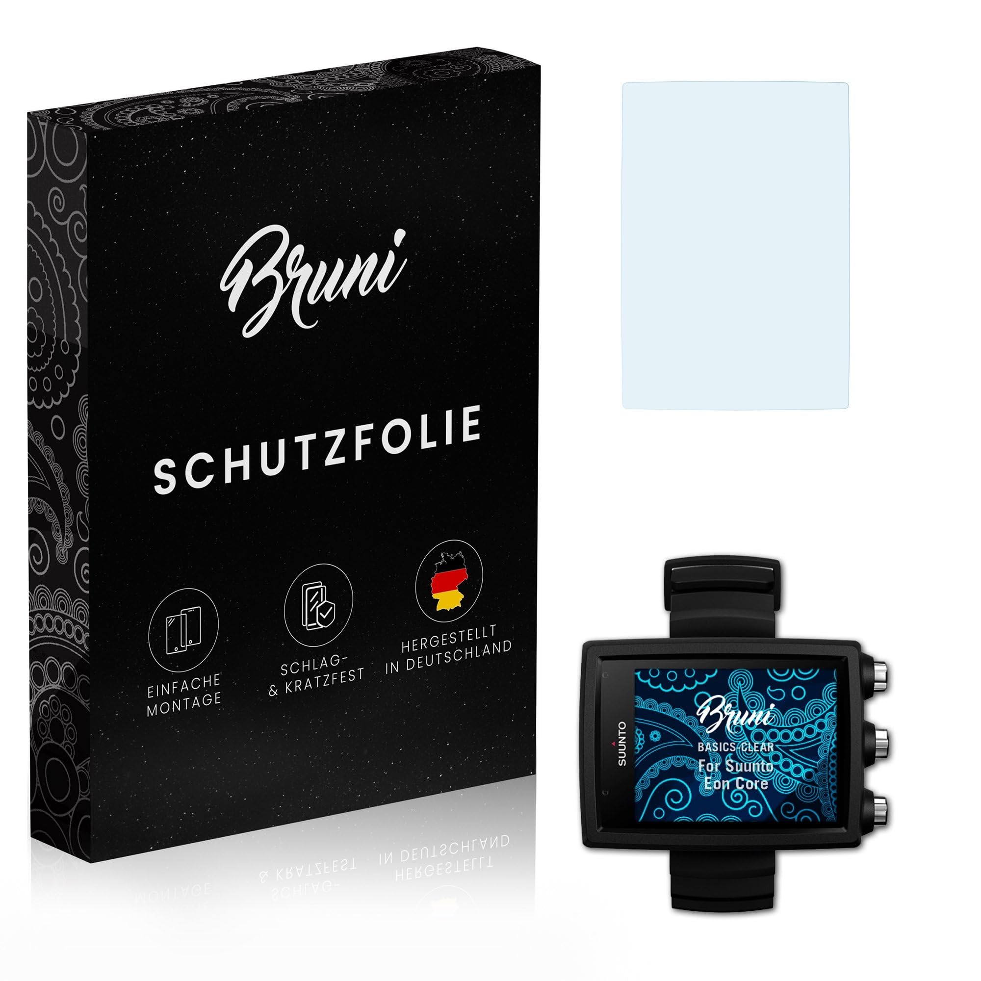 BruniBruni Screen Protector compatible with Suunto Eon Core Protector Film, crystal clear Protective Film (2X)