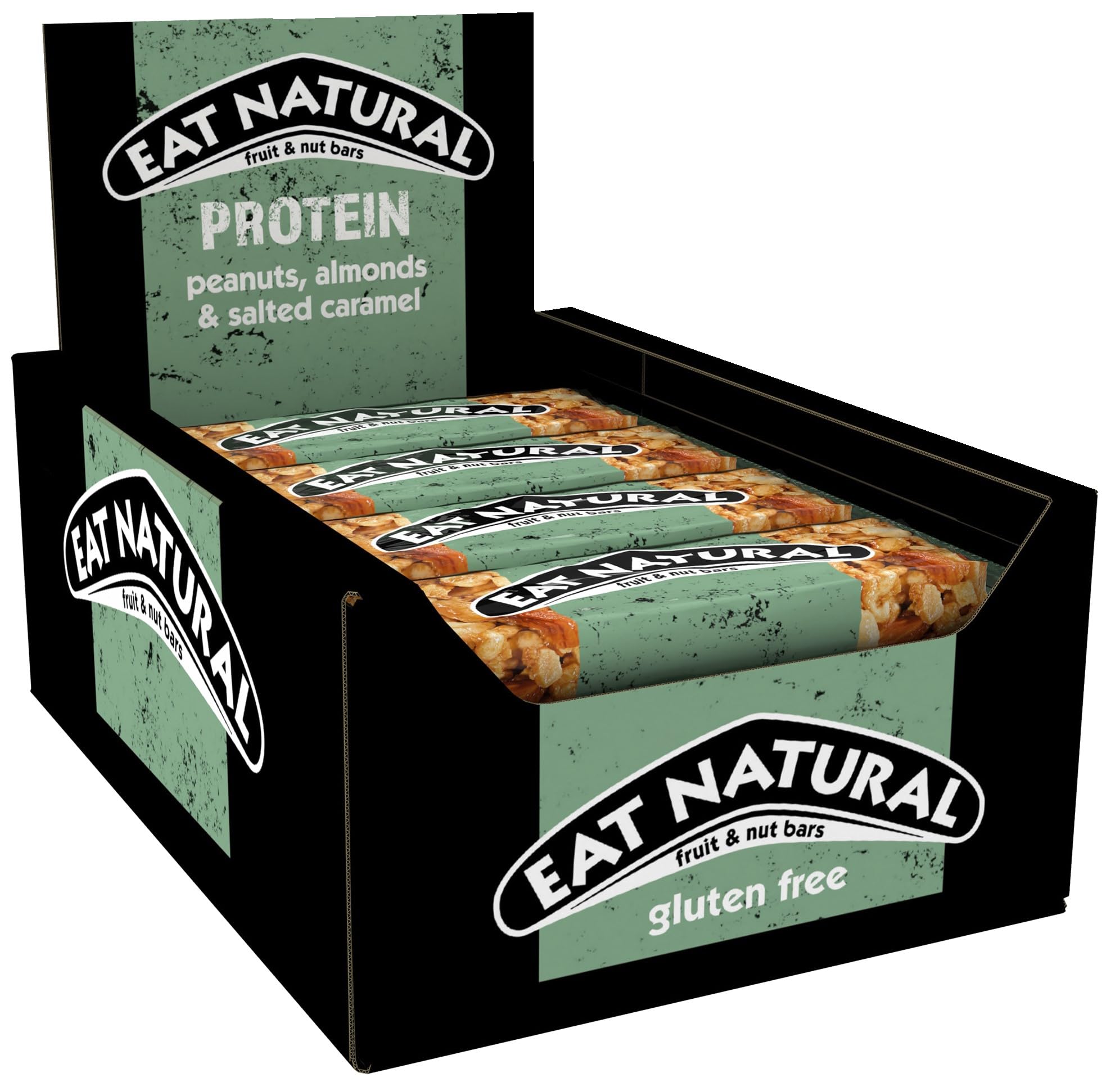 Protein Peanuts, Almonds & Salted Caramel Fruit & Nut Bars 12 x 40g