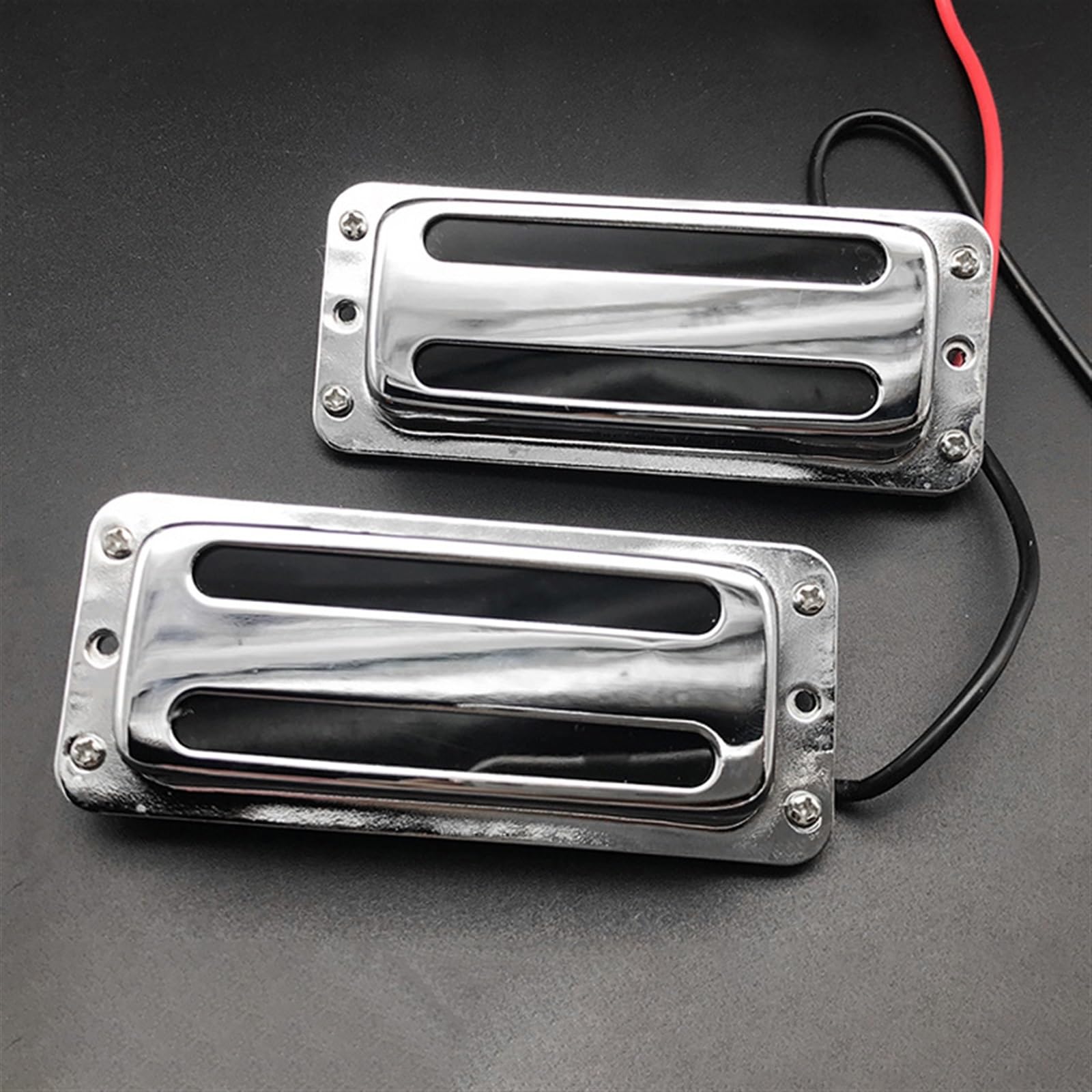 Części Gitar Elektrycznych Przetwornik Do Gitary Elektrycznej Double Coil Gryf Mostek Przetwornik Double Block 50/52 Mm Osłona Mosiężna Akcesoria Gitarowe