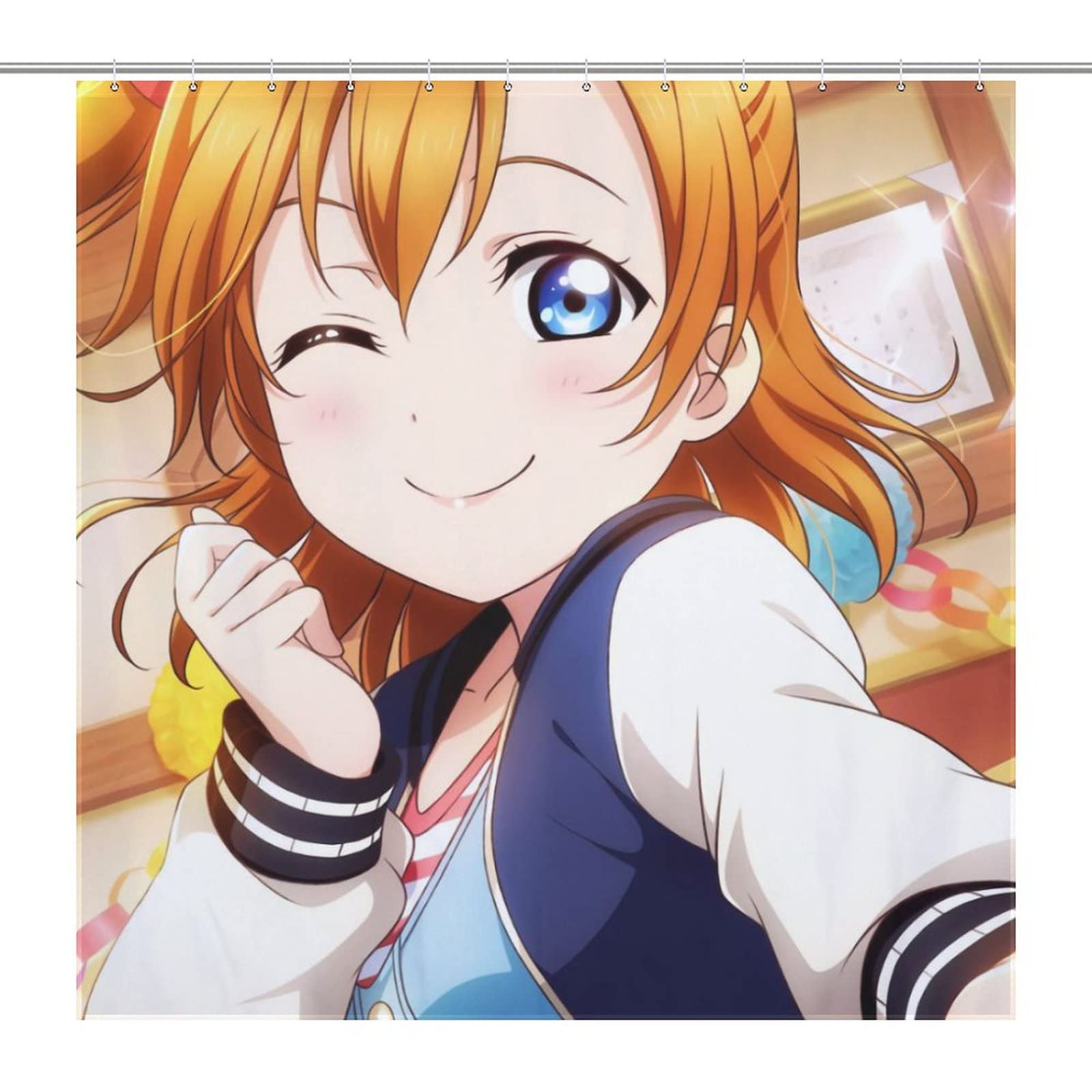 Amazon｜ラブライブ スクスタ 高坂穂乃果 バスカーテン シャワー