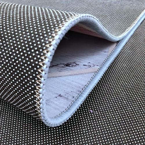 Miniatura 3 de Vaporwave - Tapete de fondo futurista retro abstracto diseño de túnel de rejilla láser antideslizante tapete suave para puerta del bebé para sala de