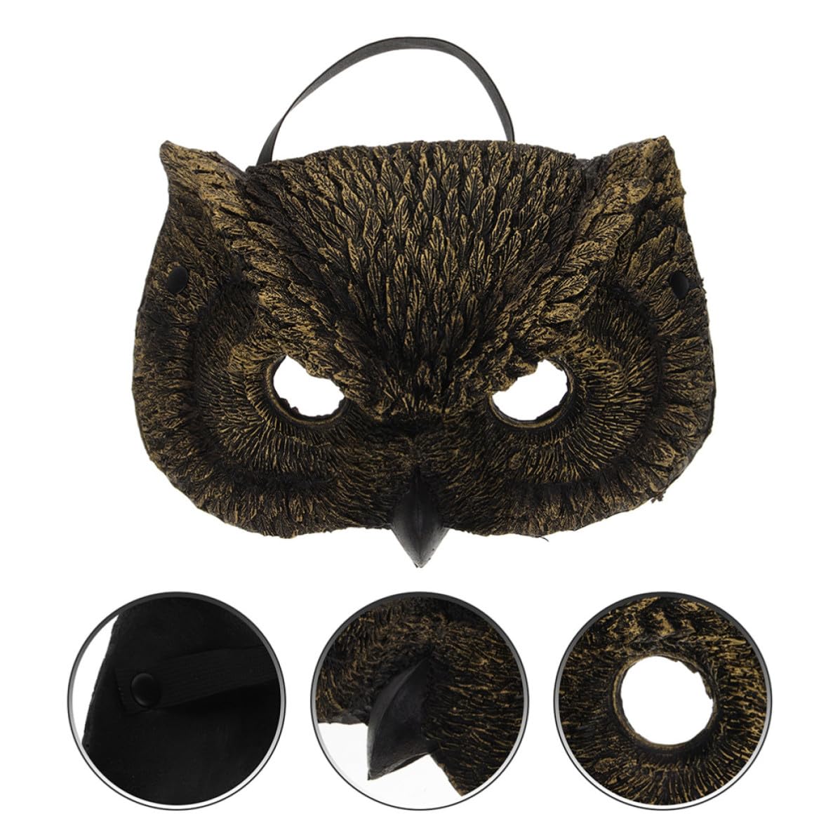 Tofficu 10 Pièces Demi-masque Animal en Mousse Pu, Accessoire de Fête