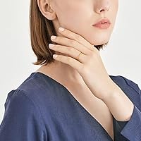 Vista 2 de CHOW SANG SANG Anillo apilable de oro macizo de 24 quilates 9999 para mujer 92293R