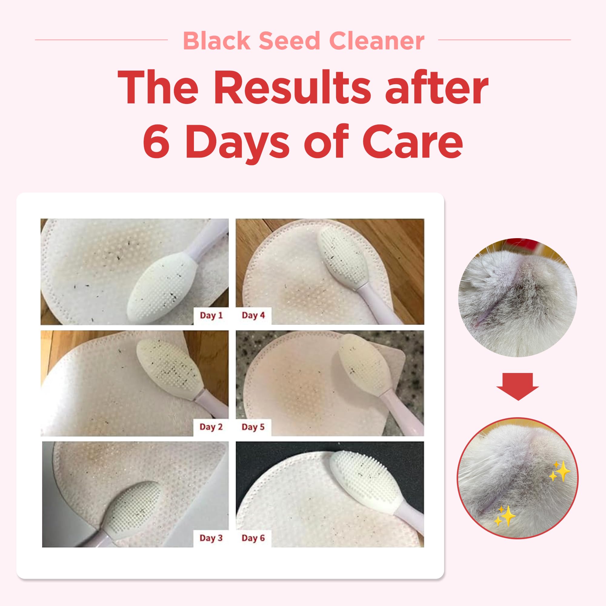 JAYU PET Black Seed Cleaner - Cat Chin Acne Treatment, Non-Toxic Hypoallergenic Cleanser, Cat Acne Chin Treatment, Remove Cat Chin Blackheads, Improves Skin Health 2.7 fl.oz (80ml) - image 6