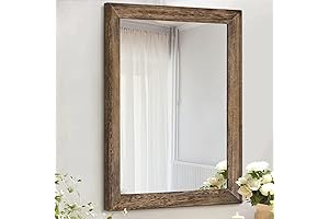 AAZZKANG Rustic Wood Mirror: Elevate Your Space with Timeless Charm